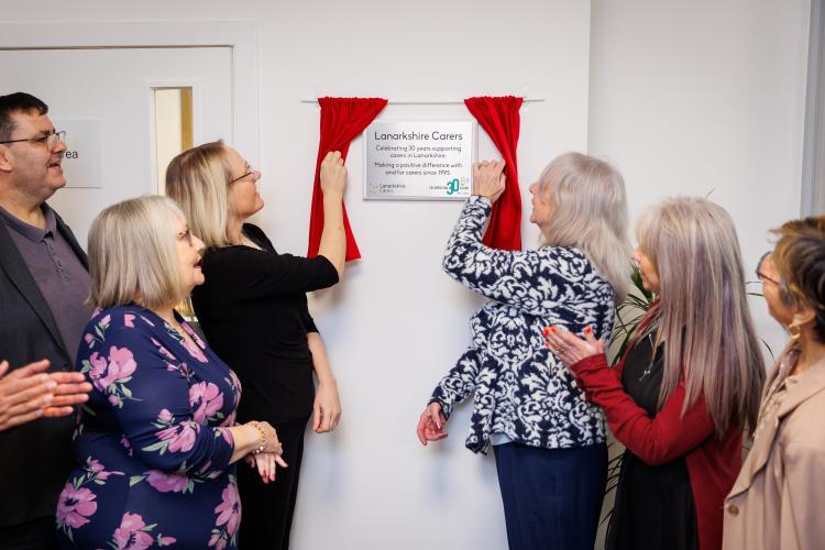 Lanarkshire Carers Commemorates 30 Years of Supporting Carers with Plaque Unveilings